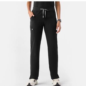 Figs Black Track Pants for Women